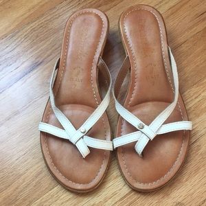 Size 7 Italian made leather sandals